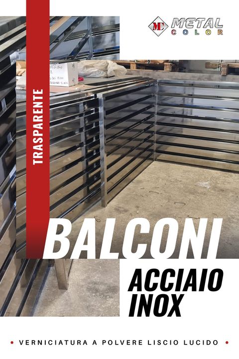 I balconi in acciaio inox sono gli ideale per resistere all’effetto della salsedine in località marittime.