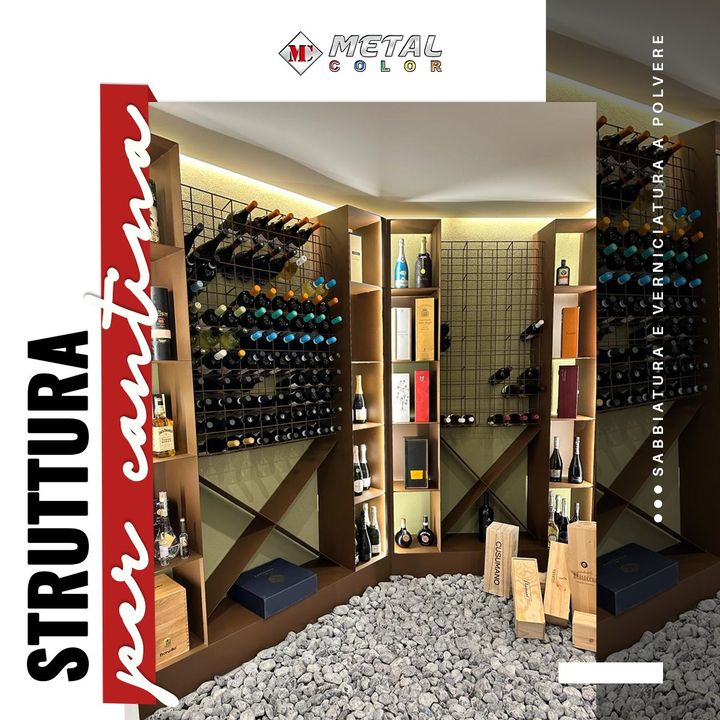 STRUTTURA PER CANTINA 

Verniciatura perfetta 👉 Valore aggiunto

Il nostro cliente